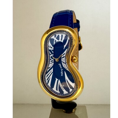 Montre EXAEQUO Meltind doré Bleu