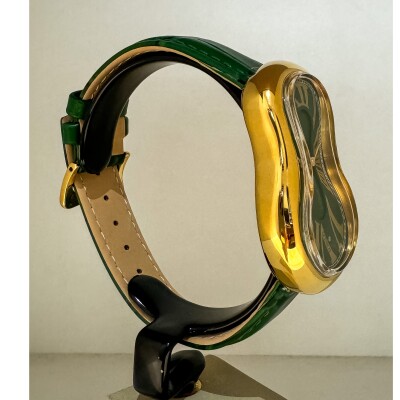 Montre EXAEQUO Melting doré Vert