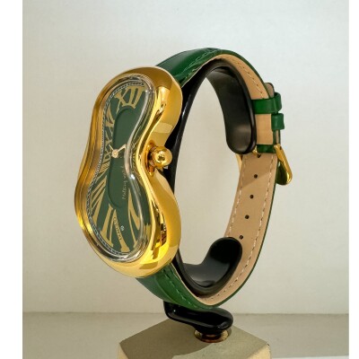 Montre EXAEQUO Melting doré Vert