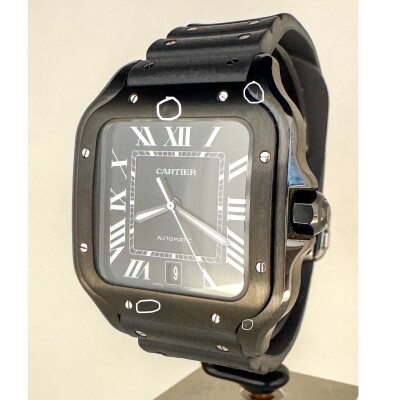 Montre Cartier Santos de Cartier Grand modèle acier  ADLC