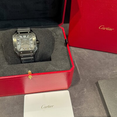Montre Cartier Santos de Cartier Grand modèle acier  ADLC