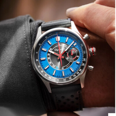Montre Depancel Allure Valjoux 92 Bleu de France