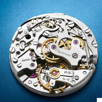 Montre Depancel Allure Valjoux 92 Bleu de France