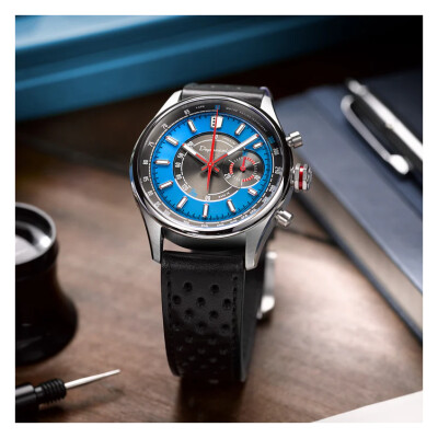 Montre Depancel Allure Valjoux 92 Bleu de France