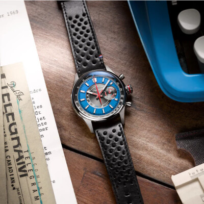 Montre Depancel Allure Valjoux 92 Bleu de France