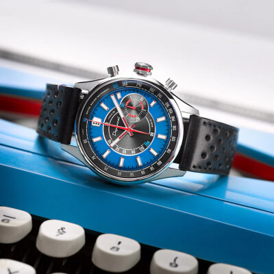 Montre Depancel Allure Valjoux 92 Bleu de France
