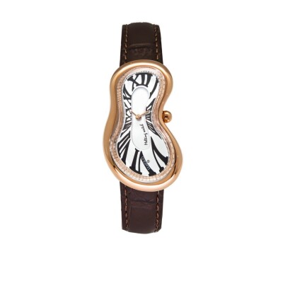 Montre EXAEQUO Meltind Rosé Blanche.