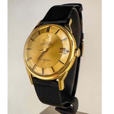Montre Omega Constellation Pie Pan Or jaune.