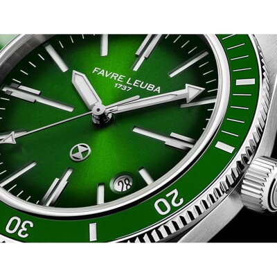 Montre Favre Leuba Deep Raider Green.