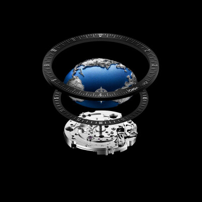 Montre Ciga Design Blue Planet II Titanium 46 mm.