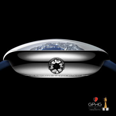 Montre Ciga Design Blue Planet II acier 43 mm.