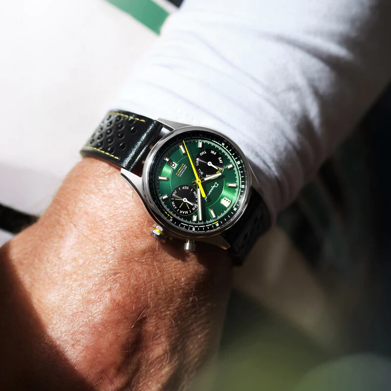 Montre Depancel Autosport Green. vue 2