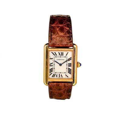 Montre Cartier Tank Solo PM Or rose et acier 3168.
