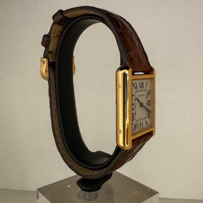 Montre Cartier Tank Solo PM Or rose et acier 3168.