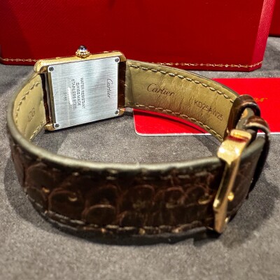 Montre Cartier Tank Solo PM Or rose et acier 3168.