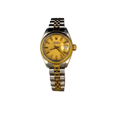 Montre Rolex Date Lady or et acier 6917.