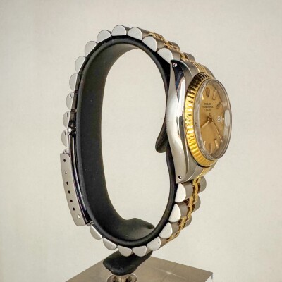 Montre Rolex Date Lady or et acier 6917.