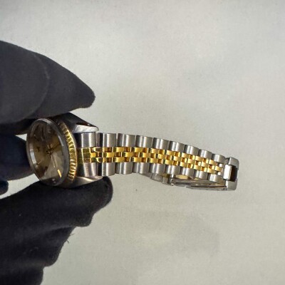 Montre Rolex Date Lady or et acier 6917.