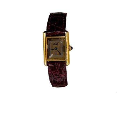 Montre Cartier Tank Must Trinity Vermeil PM.