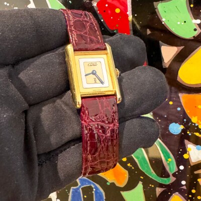 Montre Cartier Tank Must Trinity Vermeil PM.