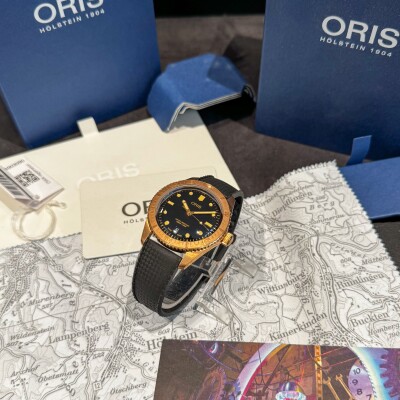 Montre Oris Divers Sixty Five Date Bronze.