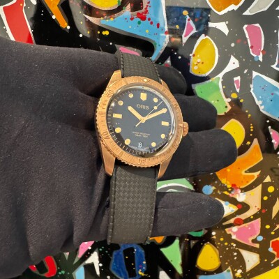 Montre Oris Divers Sixty Five Date Bronze.