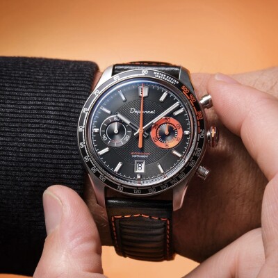 Montre Depancel Allure Chronographe Black Tangerine Ltd Edition.