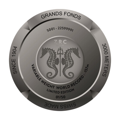 Montre ZRC 1904 Grands Fonds Titane Record du Monde.