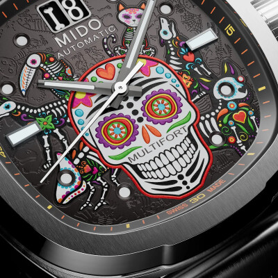 Montre Mido Multifort TV Big Date Alebrijes "Celebración de los muertos"