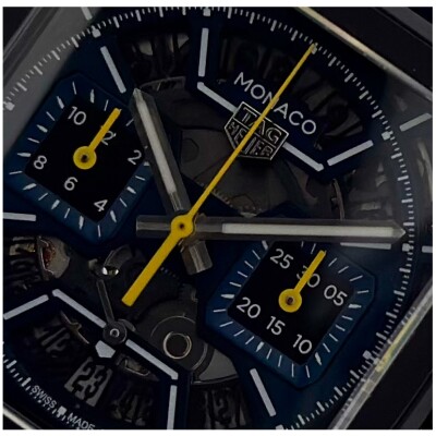 Montre TAG Heuer Monaco Chronograph Dark Blue Skeleton Automatic 39mm