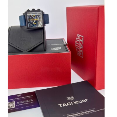 Montre TAG Heuer Monaco Chronograph Dark Blue Skeleton Automatic 39mm