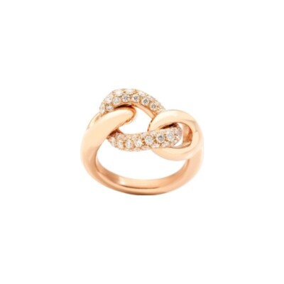 Bague Pomellato Catene en or rose et diamants
