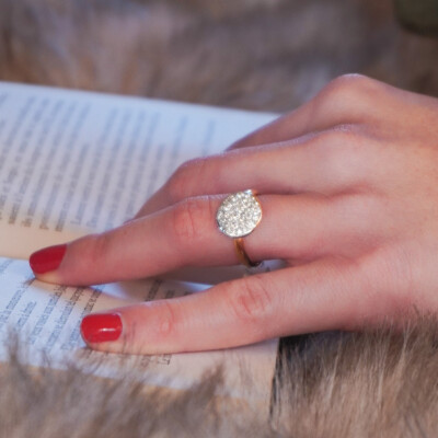 Bague Pomellato Sabbia en or rose et diamants