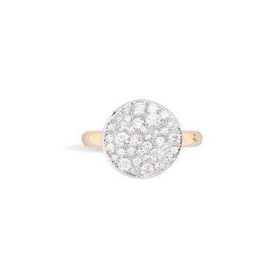 Bague Pomellato Sabbia en or rose et diamants