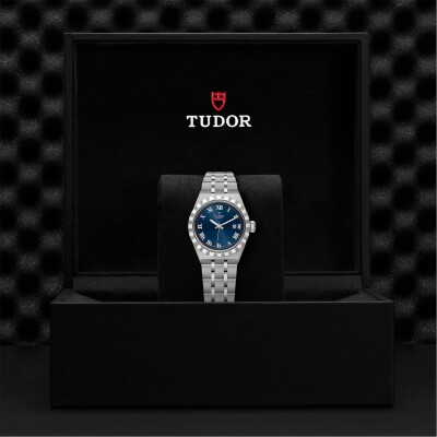 Montre TUDOR Royal boîtier en acier 28 mm, cadran bleu