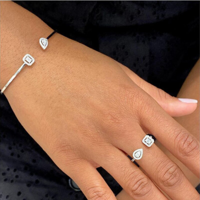 Bague Messika My Twin Toi & Moi en or blanc et diamants 2x0.25ct