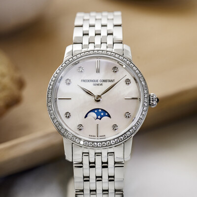 Montre Frédérique Constant Classics Slimline Ladies Moonphase Moonphase