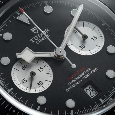 Montre TUDOR Black Bay Chrono, boîtier en acier, 41 mm, bracelet en acier 