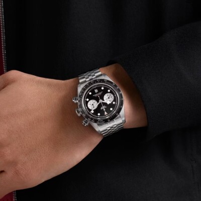 Montre TUDOR Black Bay Chrono, boîtier en acier, 41 mm, bracelet en acier 