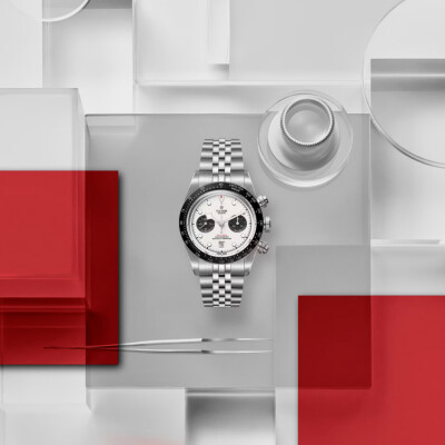 Montre TUDOR Black Bay Chrono, boîtier en acier, 41 mm, bracelet en acier