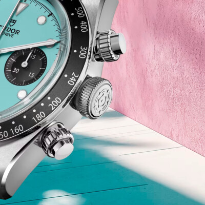 Montre TUDOR Black Bay Chrono, boîtier acier 41mm, cadran turquoise
