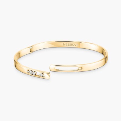 Bracelet bangle Messika Move Noa PM en or jaune et diamants