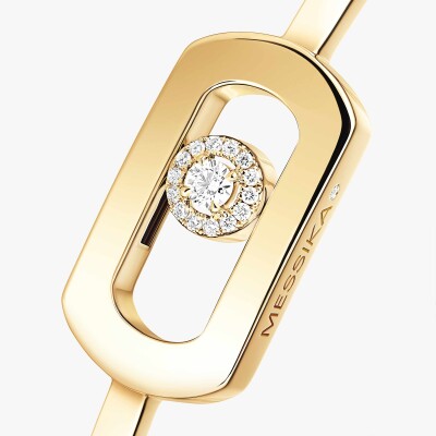 Bracelet jonc Messika So Move en or jaune et diamants