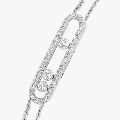 Bracelet Messika Move Classique pavé en or blanc et diamants