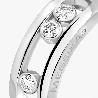 Bague Messika Move Classique en or blanc et diamants