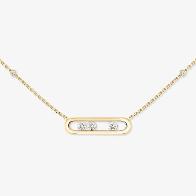 Collier Messika Baby Move Classique en or jaune et diamants
