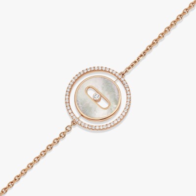 Bracelet Messika Lucky Move PM en or rose, nacre et diamants