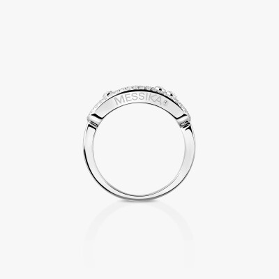 Bague Messika Baby Move pavée en or blanc et diamants
