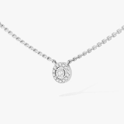 Collier Messika Joy XS en or blanc et diamants
