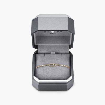 Bracelet Messika Move Uno pavé en or jaune et diamants